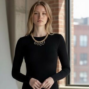 Gucci Elegant Script Choker Necklace